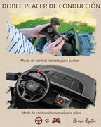First Ride On - Ford Bronco Raptor - Vehículo infantil eléctrico para niños grandes de 2 puestos, con licencia y control remoto, de 24 V, velocidad máxima de 4.3 Mph, función de arranque suave, color