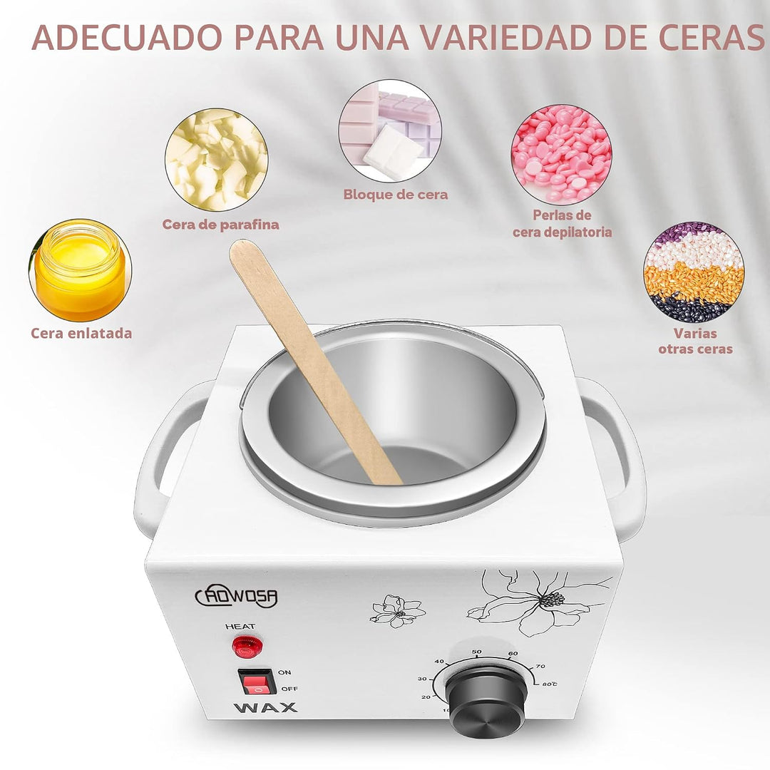 Kit profesional de depilación, calentador de cera, máquina calentad...