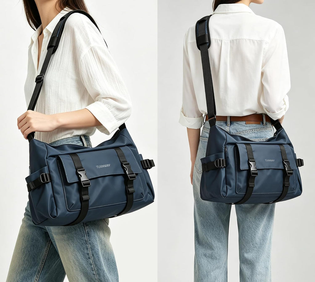 Bolsa de mensajero, bolsa cruzada de gran capacidad para hombres y