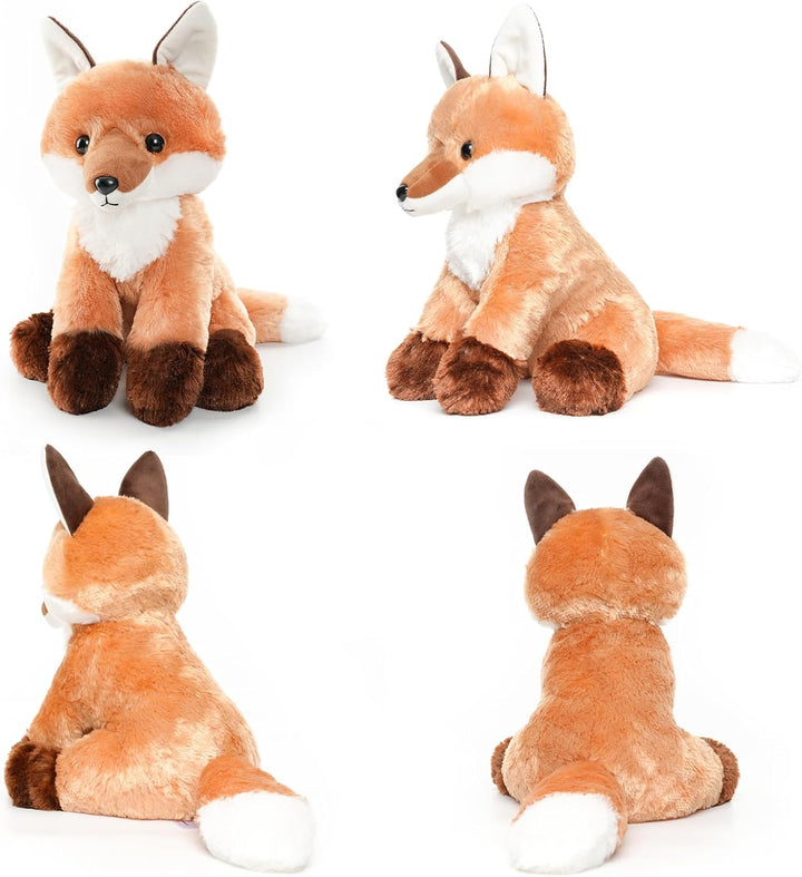 WEIGEDU - Lindo zorro rojo de peluche con cola grande y suave | Reg...