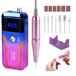 Taladro de uñas portátil profesional de 35000 RPM, máquina eléctric...