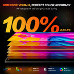 UPERFECT Monitor portátil QLED de 2.5K 240Hz, 16" 2560x1600 QHD...