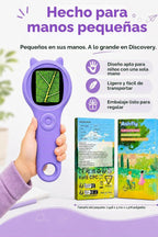 Microscopio para niños, lupa digital 500X, juguete para explorar STEM, color morado