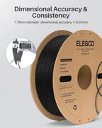ELEGOO - Filamento PLA de 1.75 mm (4\/64 pulgadas), verde brillante...