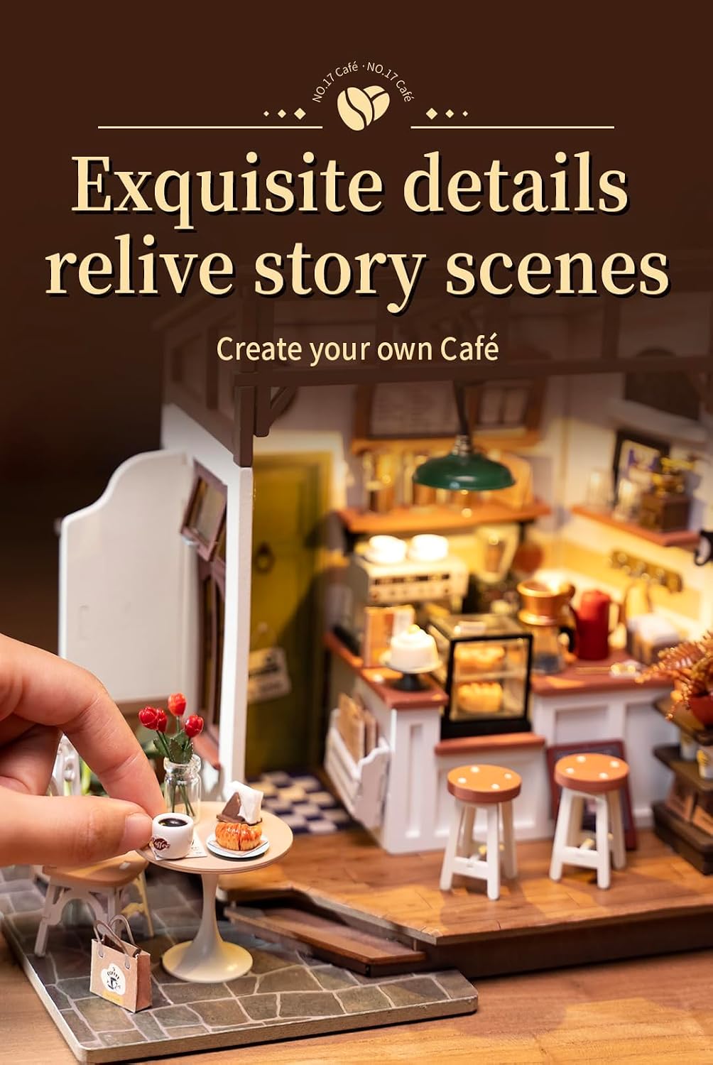 Rowood DIY - Kits de manualidades en miniatura para adultos, para mujeres y