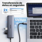 UGREEN USB C a Ethernet adaptador, 10Gbps Data puerto 5-en-1 Hub Ethernet