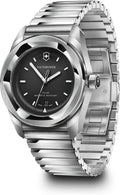 Reloj Victorinox Concept One Solar esfera negra correa de caucho 39mm