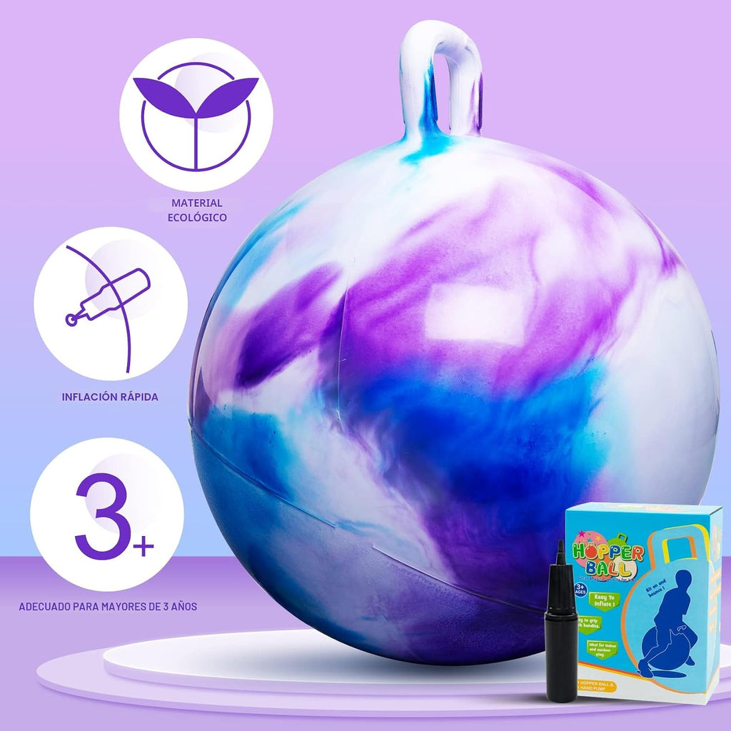 Bola de tolva para niños de 3 a 8 años, 18 pulgadas Clouds Bouncy