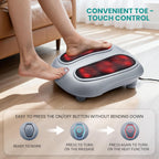 Nekteck Masajeador de pies Shiatsu con calor para fascitis plantar