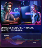 Auriculares inalámbricos para juegos con micrófono para PS5 PS4