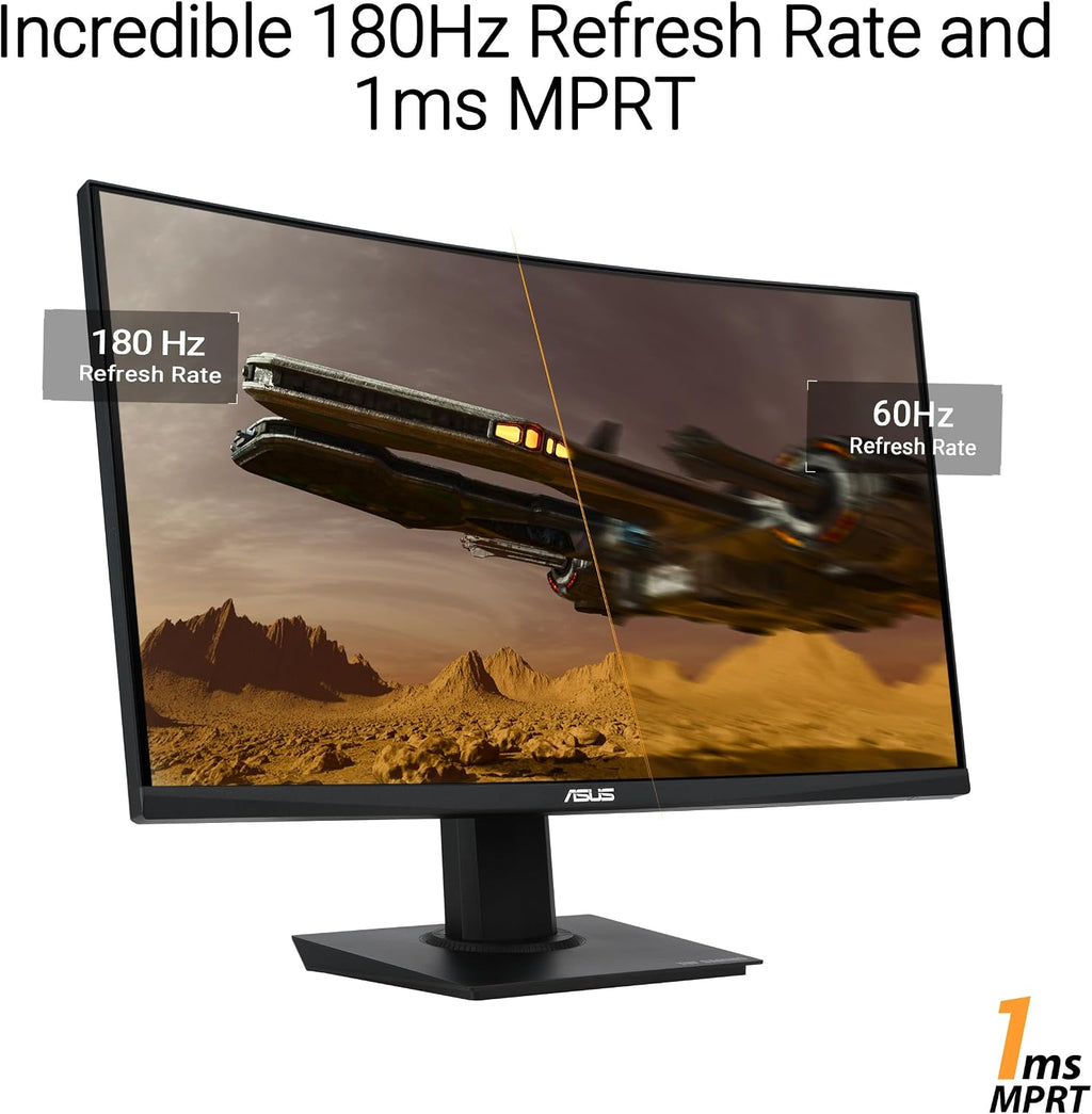 ASUS TUF Gaming 24\u201D (23.6 pulgadas visibles) Monitor curvo (VG...
