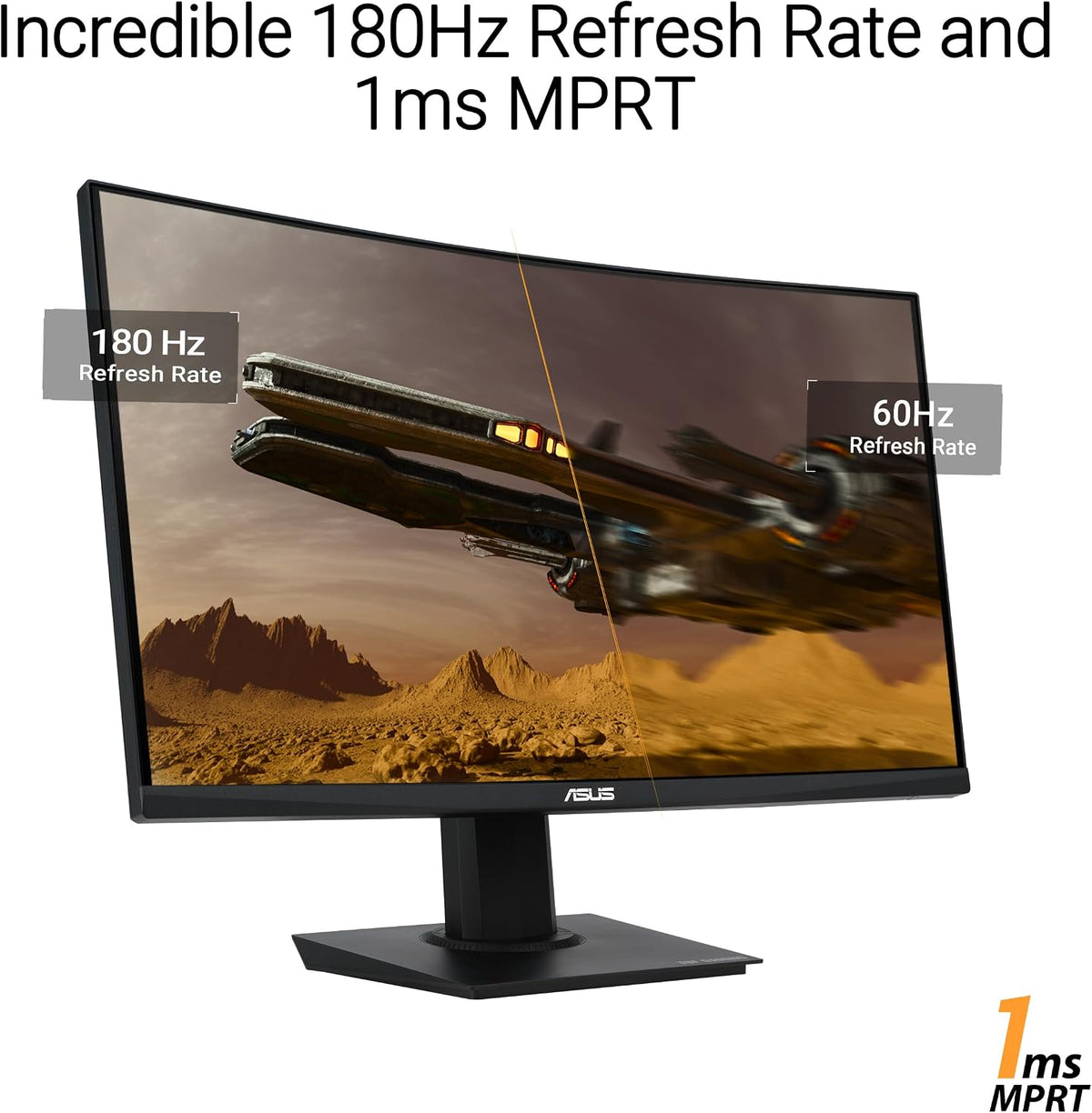ASUS TUF Gaming 24\u201D (23.6 pulgadas visibles) Monitor curvo (VG...
