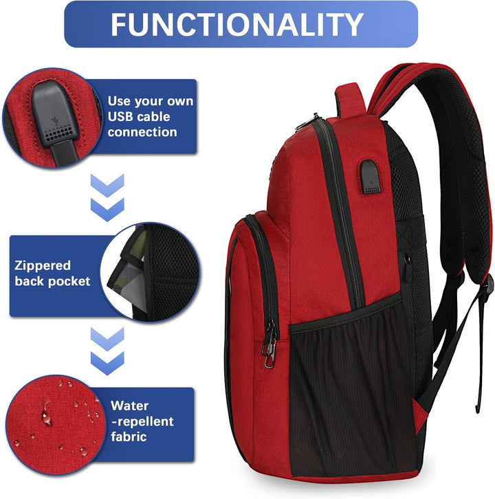 LARIPOP Mochila para laptop de viaje, de 15.6 pulgadas, mochila par...