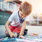 feela Paquete de 168 tizas para acera, juego de tizas para acera para niños, a granel, ideal para niños y familias, pintura en acera, pared, escuela, entrada, pizarra y patio de recreo, 14 colores