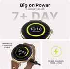iTouch Bloom - Reloj inteligente para mujer, pantalla AMOLED de 1.32 pulgadas, rastreador de actividad física con llamadas Bluetooth, seguimiento de frecuencia cardíaca y sueño, más de 60 modos deportivos, reloj inteligente impermeable IP68 para Android y