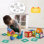 Bloques de construcción de azulejos magnéticos ligeros para niños, juguetes de construcción STEM educativos transparentes en 3D, bloques magnéticos de mármol para niños de 3, 4, 5, 6, 7, 8, 10