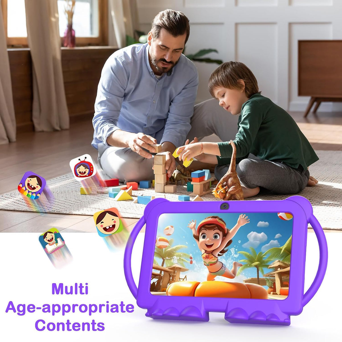 Tablet para niños, tablet de 7 pulgadas para niños 4GB+32GB admite...