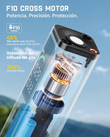 Fanttik X10 Inflador de Neumáticos Cruz Compresor de Aire Portátil,...