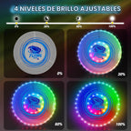 2 Pack Light up Flying Discs para Kids, 45 LEDs & 14 Lighting Modes