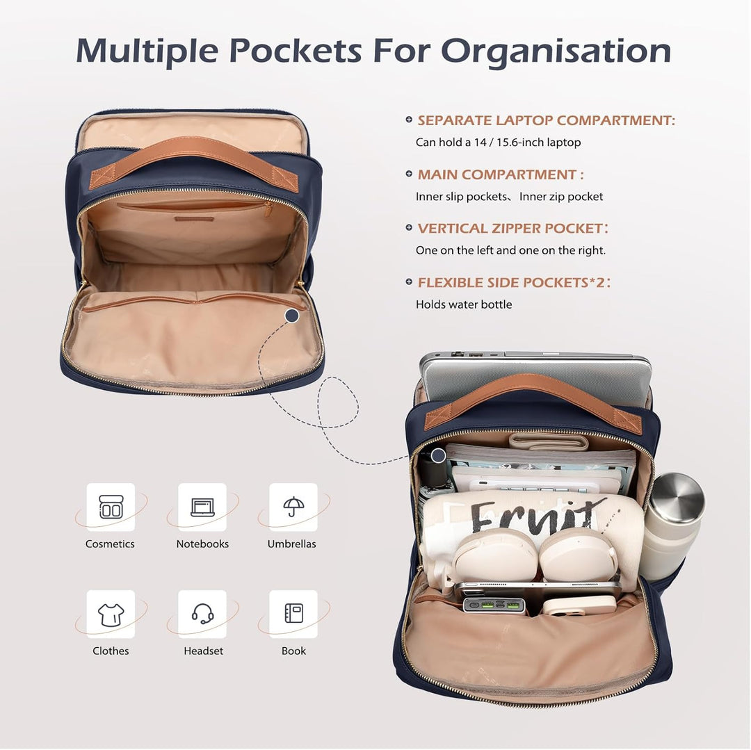 GOLF SUPAGS Elegante mochila para computadora portátil para mujer,...