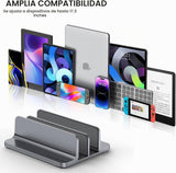 YICOSUN Soporte vertical de aluminio de doble ranura para computado...