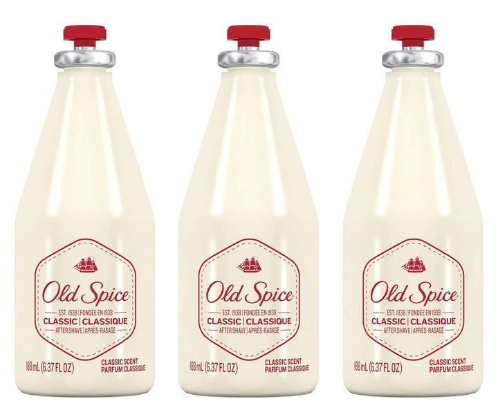 Old Spice Classic After Shave 6.37 oz (paquete de 3)
