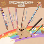 DreamyCandy - Kit de dibujo Capybara de 73 piezas para niños de 4 a 8 años