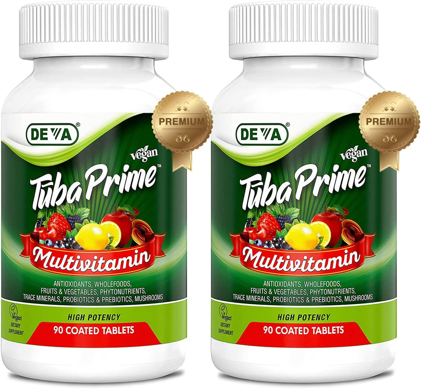 DEVA Tuba Prime - Suplemento dietético multivitamínico vegano de al...
