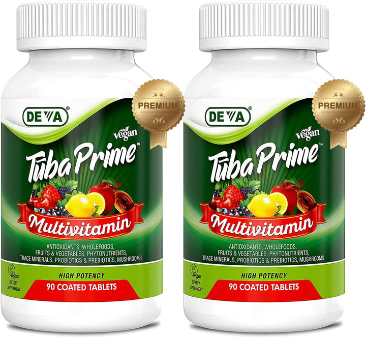 DEVA Tuba Prime - Suplemento dietético multivitamínico vegano de al...
