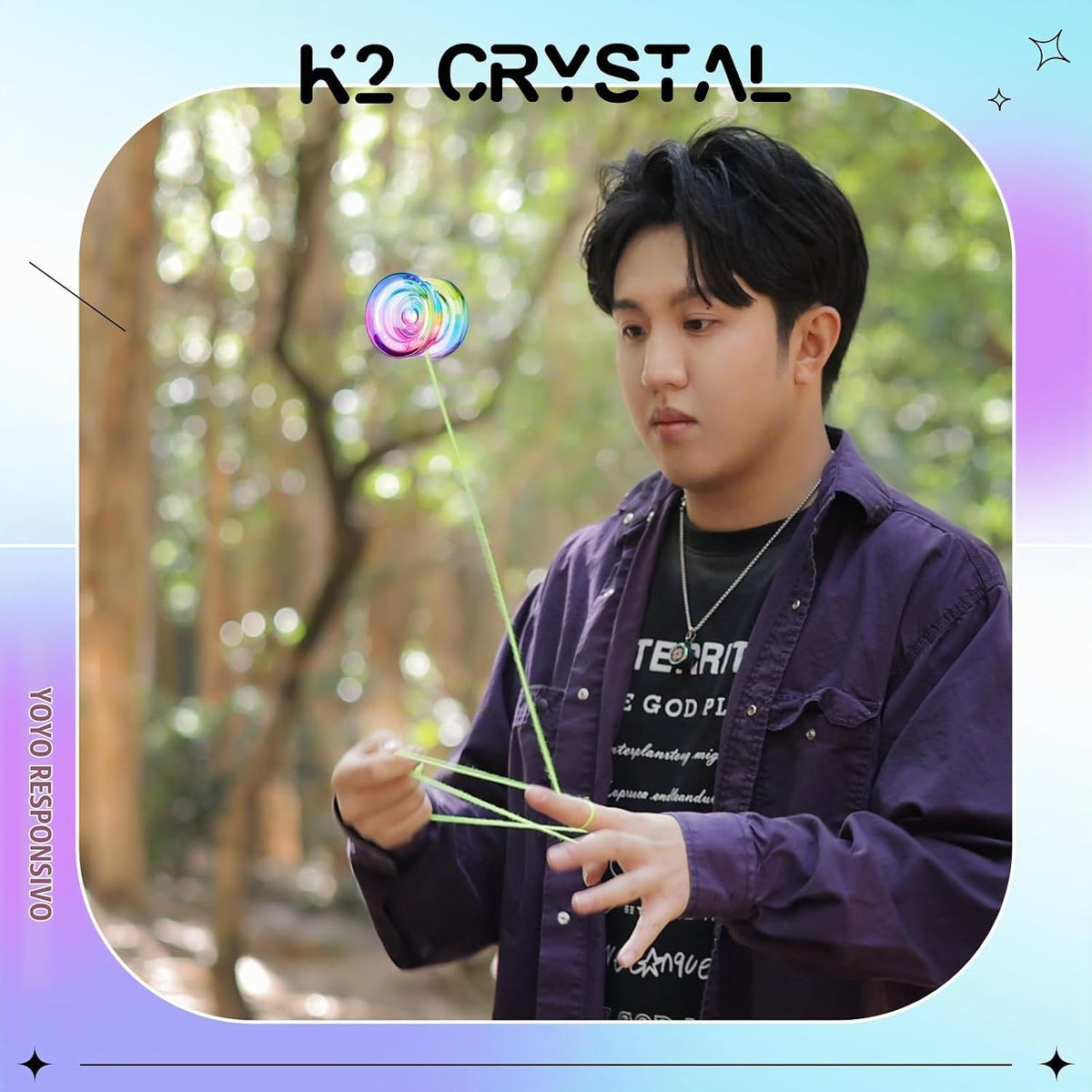 K2 Yoyo Crystal - Yoyo profesional sensible para niños principiantes