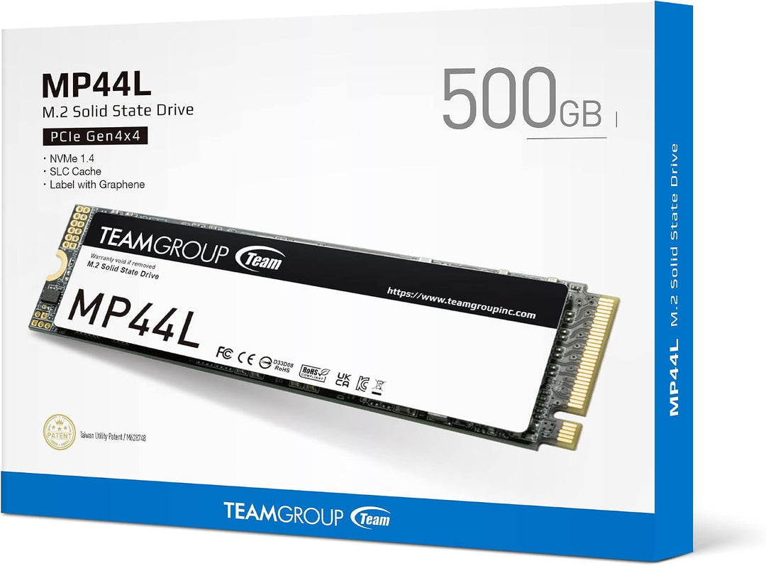 TEAMGROUP TM8FPK500G0C101 - Unidad de estado sólido SSD MP44L de 50...
