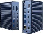ACASIS Thunderbolt 4 Dock 21-IN-140 gbps para MacBook Pro Docking Station Dual Monitor, 8K60Hz HDMI 2.5 GbE Ethernet SD/TF 4.010Gbps 7*USB C/A, audio de 0.138 in, base de 40 Gbps para Mac/Dell/HP/Lenovo/ThinkPad