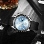 BENYAR Relojes para hombre, reloj de pulsera analógico con movimiento de cuarzo, correa de cuero/acero inoxidable/silicona, reloj de vestir casual para deportes de negocios, resistente al agua