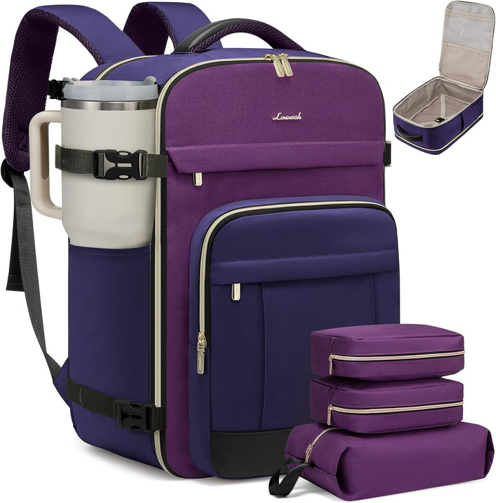 LOVEVOOK Mochila de viaje para mujeres y hombres, mochila de mano y...