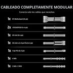 CORSAIR RM750e ATX 3.1 PCIe 5.1 Ready Fuente de alimentación completamente modular, 750 W, Blanco
