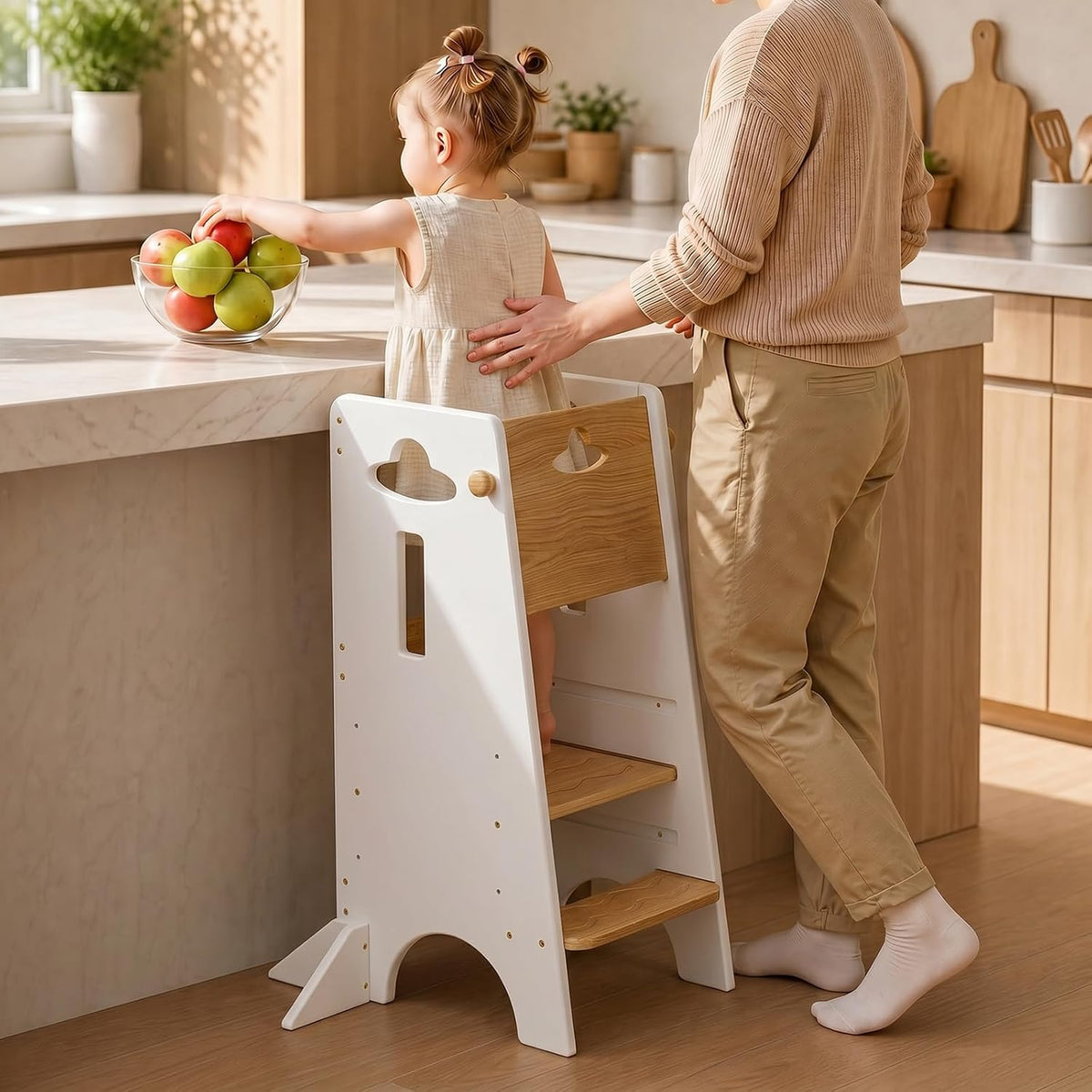 COSYLAND - Taburete de cocina de pie para niños pequeños