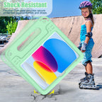 Funda infantil para iPad (A16) de 11ª generación de 11 pulgadas 2025, iPad de 10.9 pulgadas 2022 con protector de pantalla integrado, duradero, a prueba de golpes, ligera, con mango para i Pad