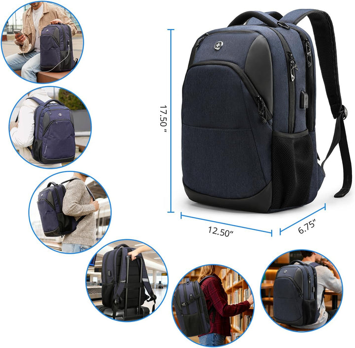Mochila de viaje Swissdigital Design para laptop de 16 pulgadas, mo...