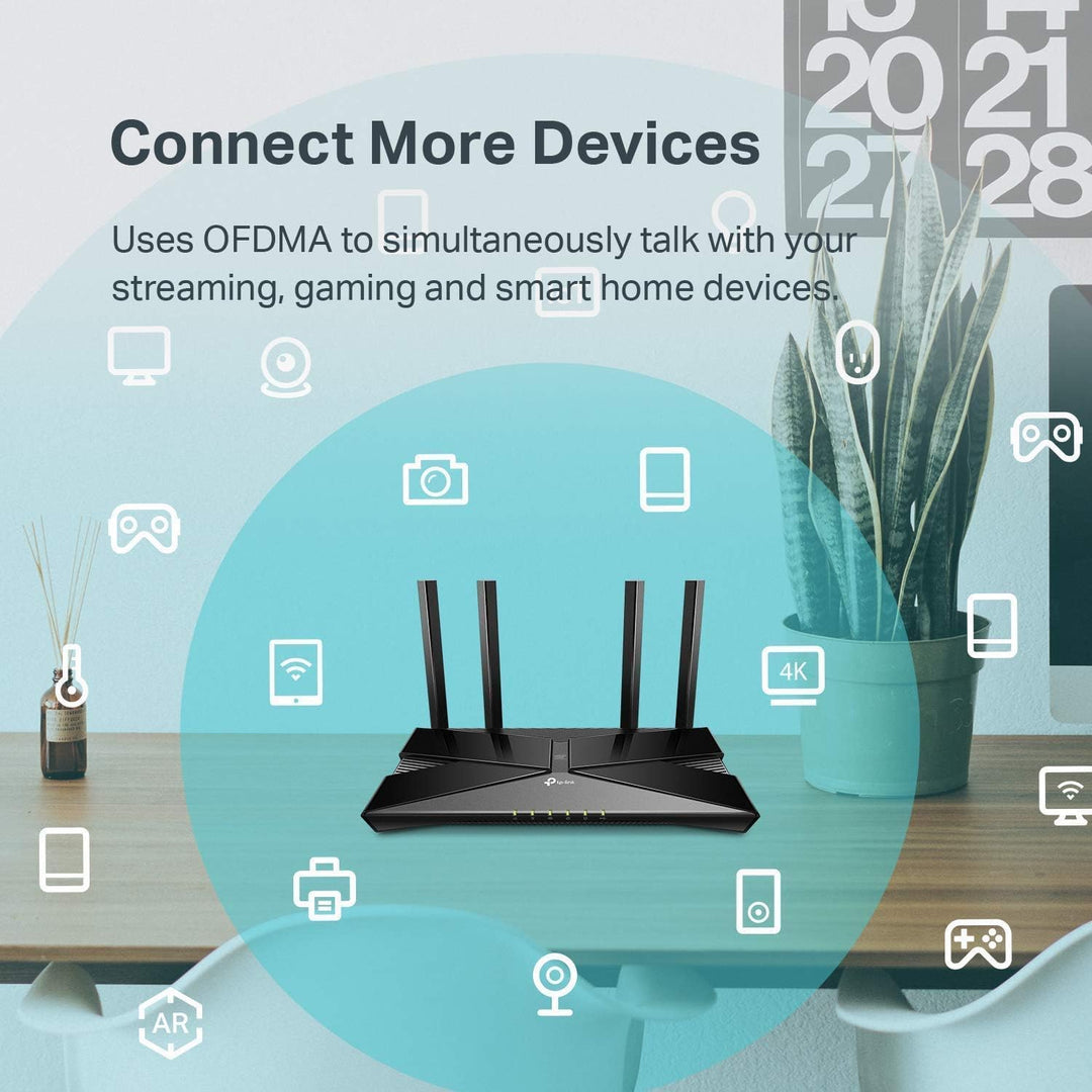 TP-Link Wifi 6 AX1500 Router WiFi inteligente (Archer AX10) 802.11a...
