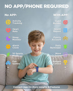 BIGGERFIVE Vigor 3 Kids Watch Fitness Tracker para Boys Girls Age 5-15
