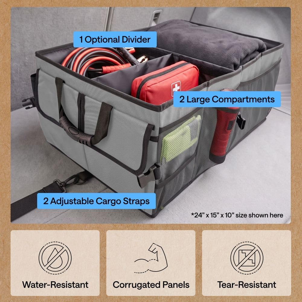 GORILLA GRIP - Organizador de maletero para SUV y automóviles