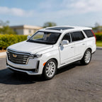 1:24 Escalade SUV Modelo Coche, Aleación Diecast Coche Coleccionable Regalo Blanco