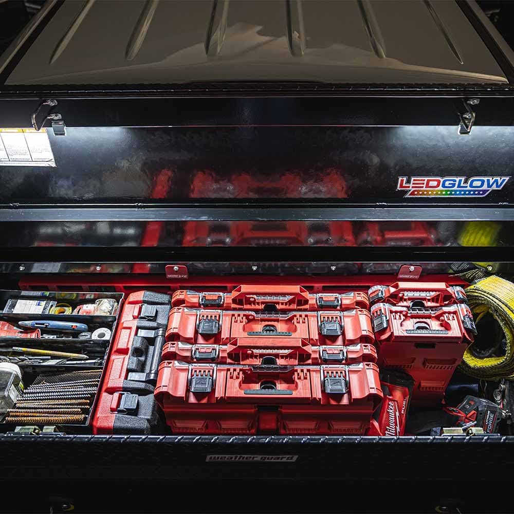 LEDGlow caja de herramientas para camión con luces LED e interruptor de encendido/apagado automático, 2 piezas