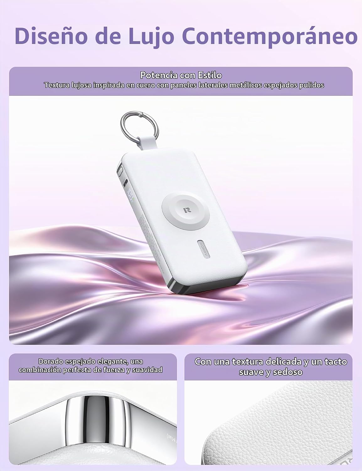 RORRY CharmGo Cargador portátil 3 en 1 iPhone Power Bank para Apple...
