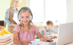Frozen 2 - Auriculares para niños, diadema ajustable, sonido estéreo, conector de 0.138 in, auriculares con cable para niños, sin enredos, control de volumen, plegables, auriculares para niños sobre