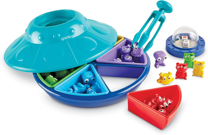 Learning Resources Oodles of Aliens Sorting Saucer - Juegos de apil...