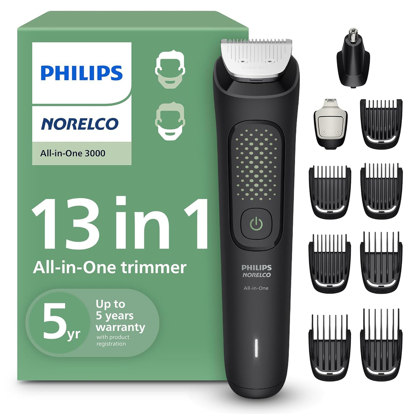 Philips Norelco MG3939\/50 - Cortadora de pelo todo en uno serie 30...