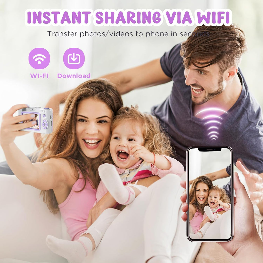 Cámara infantil de 50.0 megapíxeles para niños de 5 a 13 años con W...
