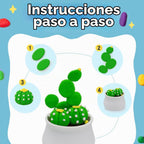 Arcilla seca al aire para niños, kit de arcilla para modelar 12 plantas DIY con herramientas de escultura