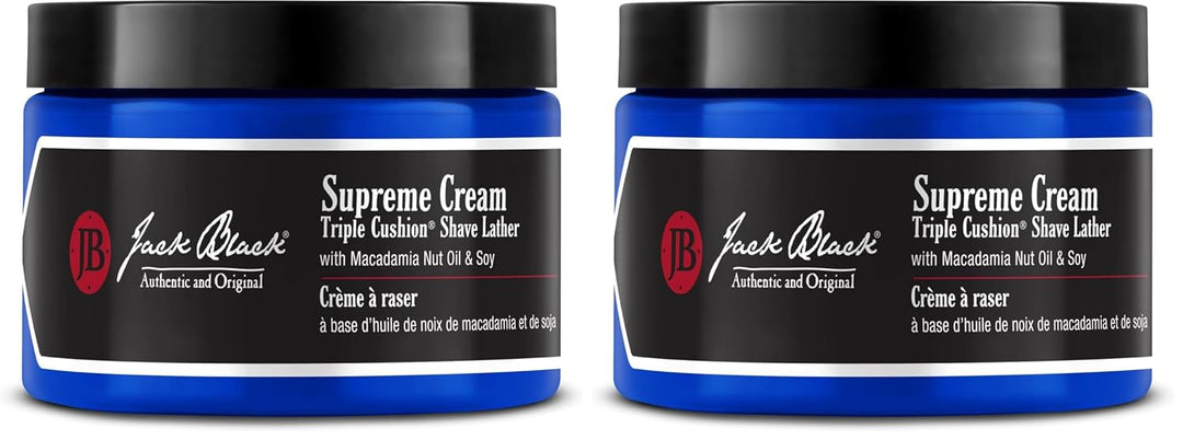 Jack Black Supreme Cream Triple Cushion - Crema de afeitar para hom...